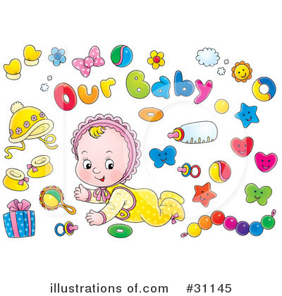 Royalty-Free (RF) Baby Clipart Illustration by Alex Bannykh - Stock Sample #31145