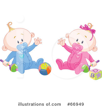 Royalty-Free (RF) Baby Clipart Illustration by Pushkin - Stock Sample #66949