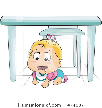 Royalty-Free (RF) Baby Clipart Illustration by BNP Design Studio - Stock Sample #74307