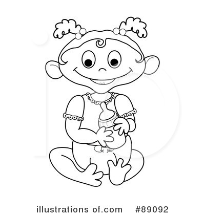 Royalty-Free (RF) Baby Clipart Illustration by Pams Clipart - Stock Sample #89092