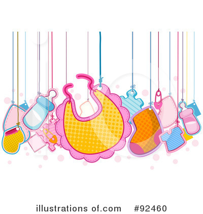 Baby Bib Clipart #92460 by BNP Design Studio