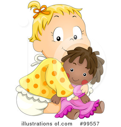Royalty-Free (RF) Baby Clipart Illustration by BNP Design Studio - Stock Sample #99557
