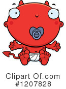 Baby Devil Clipart #1207828 by Cory Thoman