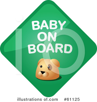 Royalty-Free (RF) Baby On Board Clipart Illustration by Kheng Guan Toh - Stock Sample #61125