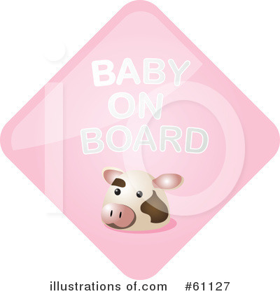 Royalty-Free (RF) Baby On Board Clipart Illustration by Kheng Guan Toh - Stock Sample #61127