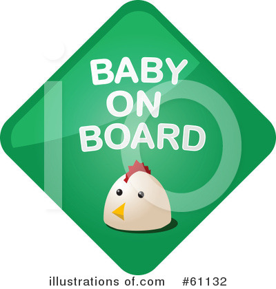 Royalty-Free (RF) Baby On Board Clipart Illustration by Kheng Guan Toh - Stock Sample #61132