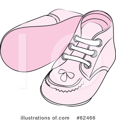 Royalty-Free (RF) Baby Shoes Clipart Illustration by Pams Clipart - Stock Sample #62466