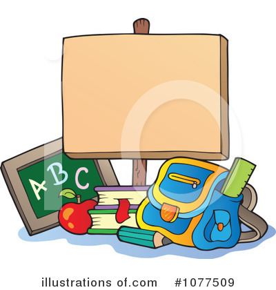 Royalty-Free (RF) Back To School Clipart Illustration by visekart - Stock Sample #1077509