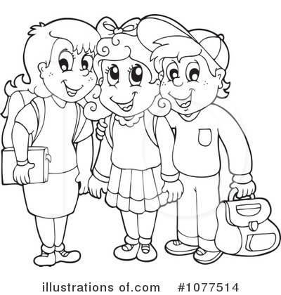 Royalty-Free (RF) Back To School Clipart Illustration by visekart - Stock Sample #1077514