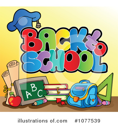 Royalty-Free (RF) Back To School Clipart Illustration by visekart - Stock Sample #1077539