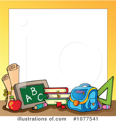 Royalty-Free (RF) Back To School Clipart Illustration by visekart - Stock Sample #1077541