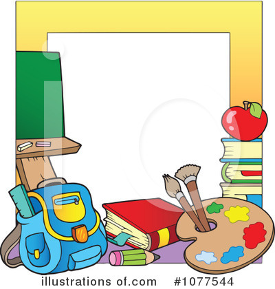 Royalty-Free (RF) Back To School Clipart Illustration by visekart - Stock Sample #1077544
