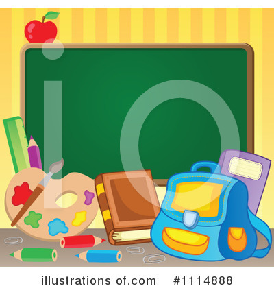 Royalty-Free (RF) Back To School Clipart Illustration by visekart - Stock Sample #1114888