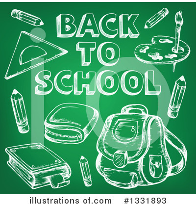 Royalty-Free (RF) Back To School Clipart Illustration by visekart - Stock Sample #1331893
