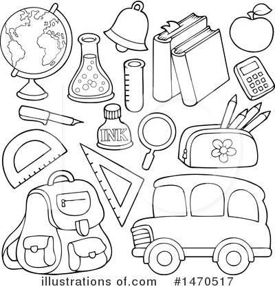 Royalty-Free (RF) Back To School Clipart Illustration by visekart - Stock Sample #1470517