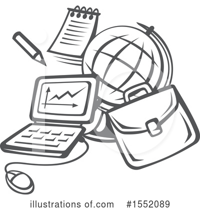 Desk Globe Clipart #1552089 by Vector Tradition SM