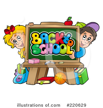 Royalty-Free (RF) Back To School Clipart Illustration by visekart - Stock Sample #220629