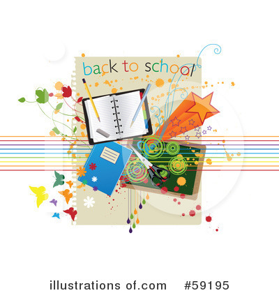 Royalty-Free (RF) Back To School Clipart Illustration by Eugene - Stock Sample #59195