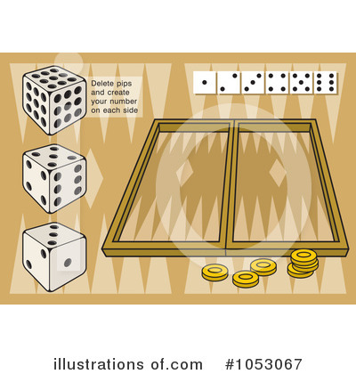 Royalty-Free (RF) Backgammon Clipart Illustration by Any Vector - Stock Sample #1053067