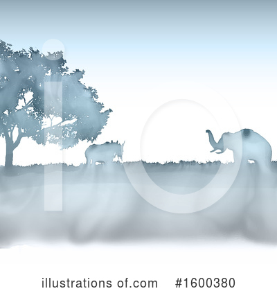 Elephants Clipart #1600380 by KJ Pargeter