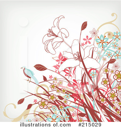 Floral Background Clipart #215029 by OnFocusMedia