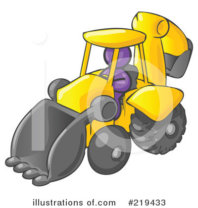 Royalty-Free (RF) Backhoe Clipart Illustration by Leo Blanchette - Stock Sample #219433