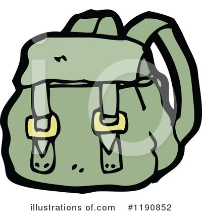 Royalty-Free (RF) Backpack Clipart Illustration by lineartestpilot - Stock Sample #1190852