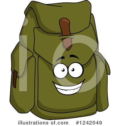 Royalty-Free (RF) Backpack Clipart Illustration by Vector Tradition SM - Stock Sample #1242049