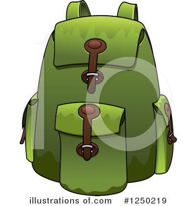 Royalty-Free (RF) Backpack Clipart Illustration by Vector Tradition SM - Stock Sample #1250219