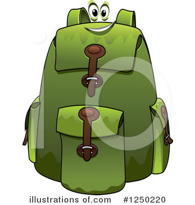 Royalty-Free (RF) Backpack Clipart Illustration by Vector Tradition SM - Stock Sample #1250220