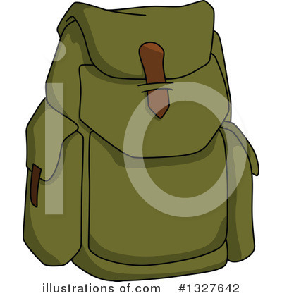 Royalty-Free (RF) Backpack Clipart Illustration by Vector Tradition SM - Stock Sample #1327642