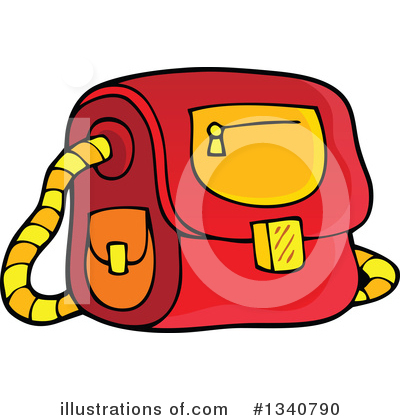 Royalty-Free (RF) Backpack Clipart Illustration by visekart - Stock Sample #1340790