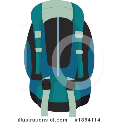 Royalty-Free (RF) Backpack Clipart Illustration by BNP Design Studio - Stock Sample #1384114