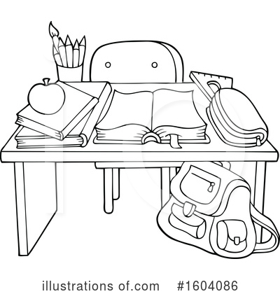 Royalty-Free (RF) Backpack Clipart Illustration by visekart - Stock Sample #1604086