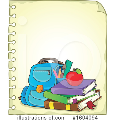 Royalty-Free (RF) Backpack Clipart Illustration by visekart - Stock Sample #1604094