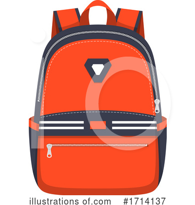 Royalty-Free (RF) Backpack Clipart Illustration by Vector Tradition SM - Stock Sample #1714137