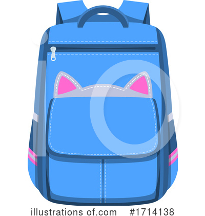 Royalty-Free (RF) Backpack Clipart Illustration by Vector Tradition SM - Stock Sample #1714138