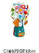 Backpack Clipart #1720717 by Vector Tradition SM