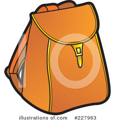 Royalty-Free (RF) Backpack Clipart Illustration by Lal Perera - Stock Sample #227963