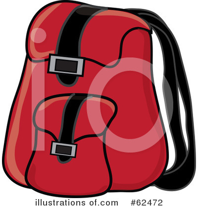 Royalty-Free (RF) Backpack Clipart Illustration by Pams Clipart - Stock Sample #62472
