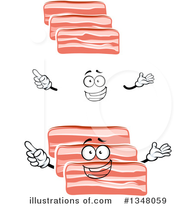 Royalty-Free (RF) Bacon Clipart Illustration by Vector Tradition SM - Stock Sample #1348059