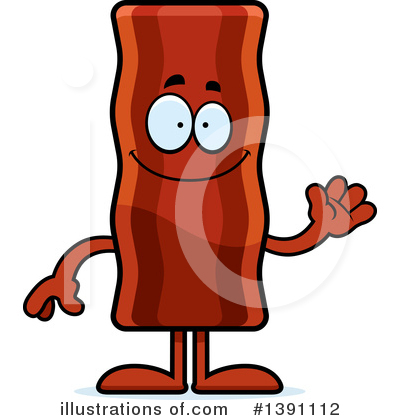 Bacon Mascot Clipart #1391112 by Cory Thoman