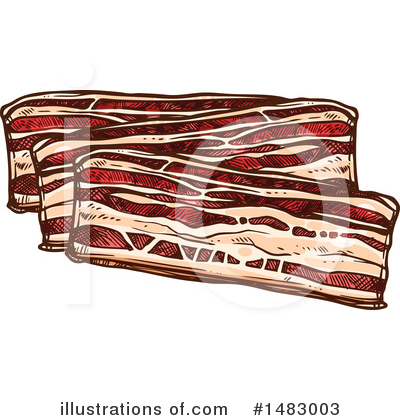 Royalty-Free (RF) Bacon Clipart Illustration by Vector Tradition SM - Stock Sample #1483003