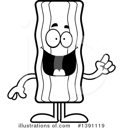 Bacon Mascot Clipart #1391119 by Cory Thoman