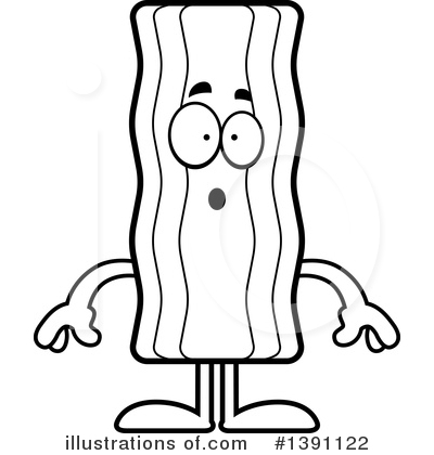 Royalty-Free (RF) Bacon Mascot Clipart Illustration by Cory Thoman - Stock Sample #1391122