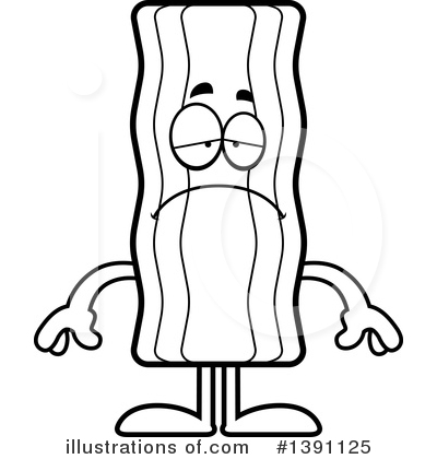 Royalty-Free (RF) Bacon Mascot Clipart Illustration by Cory Thoman - Stock Sample #1391125