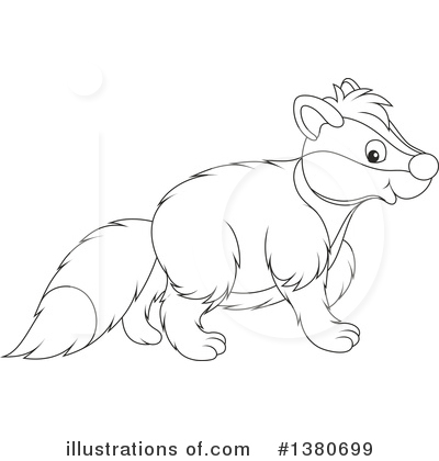 Badger Clipart #1380699 by Alex Bannykh