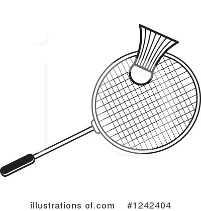 Royalty-Free (RF) Badminton Clipart Illustration by Lal Perera - Stock Sample #1242404