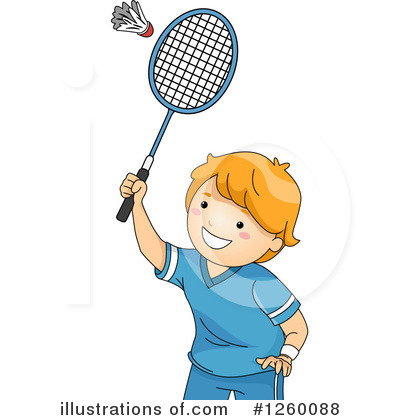 Royalty-Free (RF) Badminton Clipart Illustration by BNP Design Studio - Stock Sample #1260088