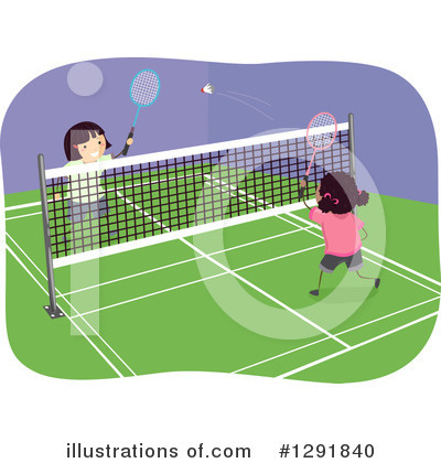 Badminton Clipart #1291840 by BNP Design Studio